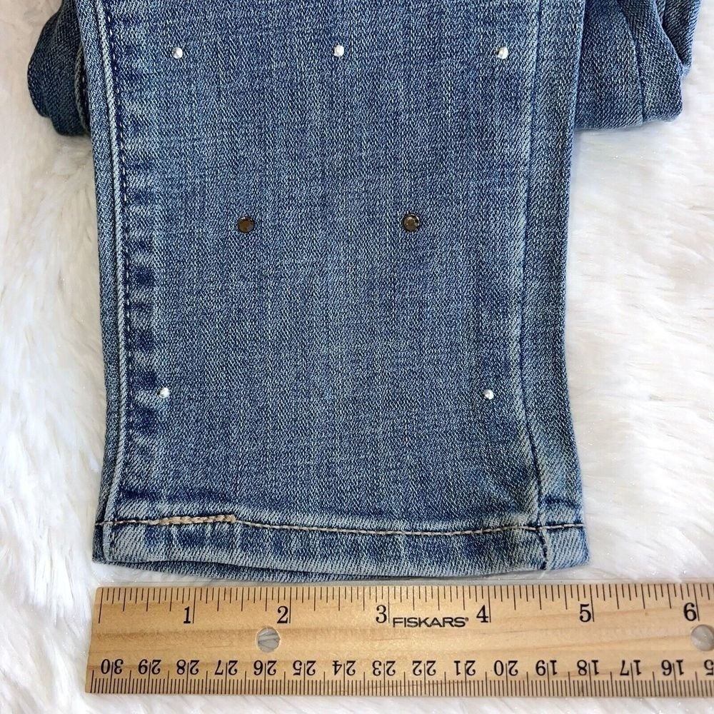Levi's Women's Jeans 711 Skinny Blue Jeans 26 Rhinestone Stretch - Picture 12 of 14